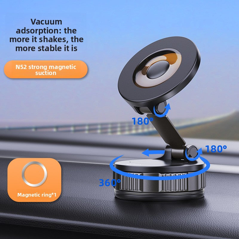 New Suction Cup Magnetic Phone Holder for Car, Universal Multi-functional Dashboard Mount for Center Console Navigation