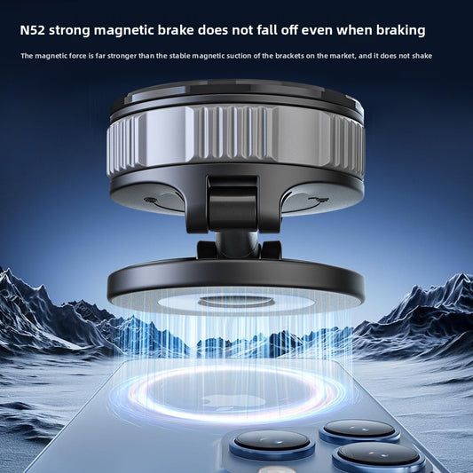 2025 New 360° Rotating Magnetic Car Phone Holder with Foldable Vacuum Suction