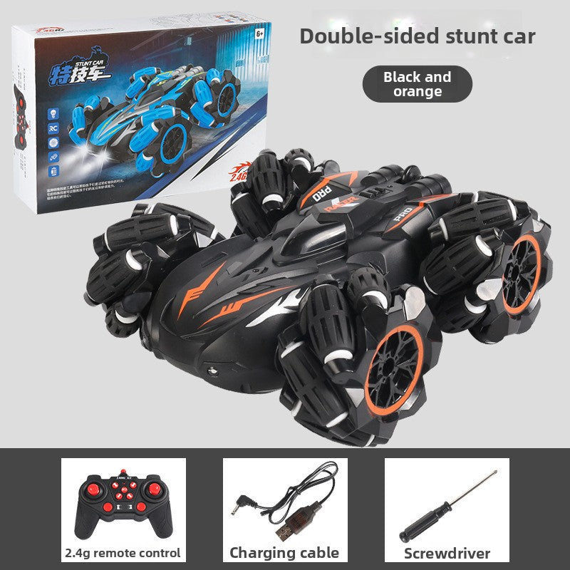 Double-Sided Stunt Drift Light Remote Control Car, Children's 4WD Off-Road Vehicle, 2.4G Remote Control Electric Stunt Toy