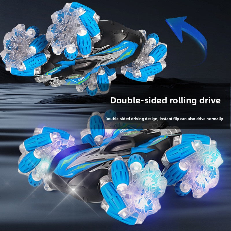 Double-Sided Stunt Drift Light Remote Control Car, Children's 4WD Off-Road Vehicle, 2.4G Remote Control Electric Stunt Toy