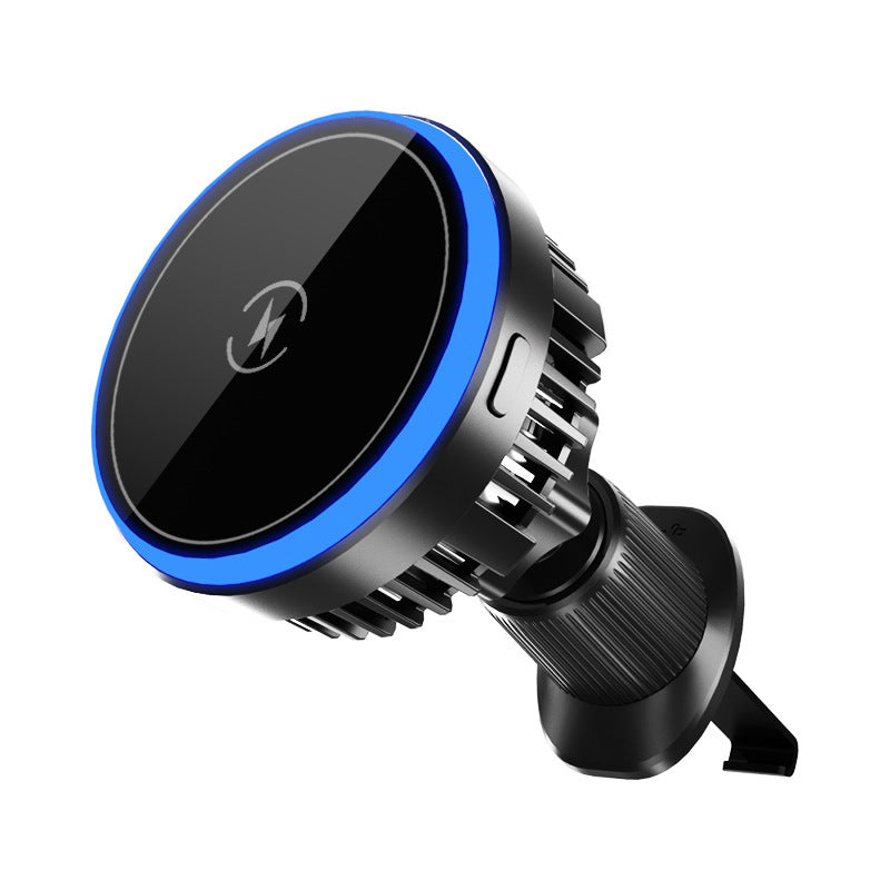 T2 Semiconductor Cooling Magnetic Car Vent Mount with Wireless Charging - Universal Smart Navigation Phone Holder