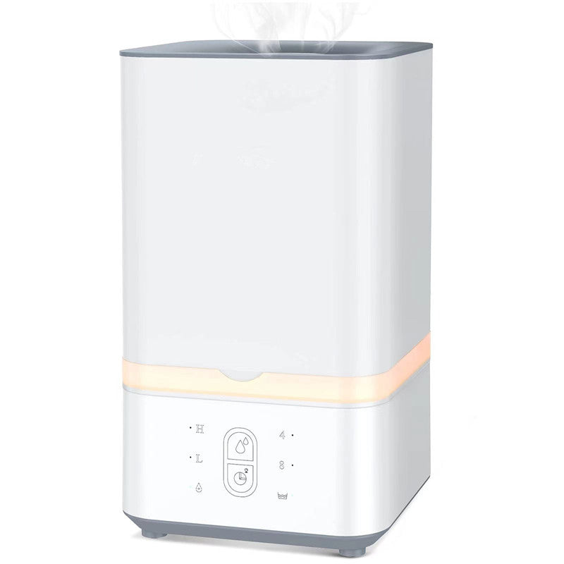 Customized humidifier with large mist output, high capacity, constant humidity, warm mist, ultrasonic technology, and UV sterilization