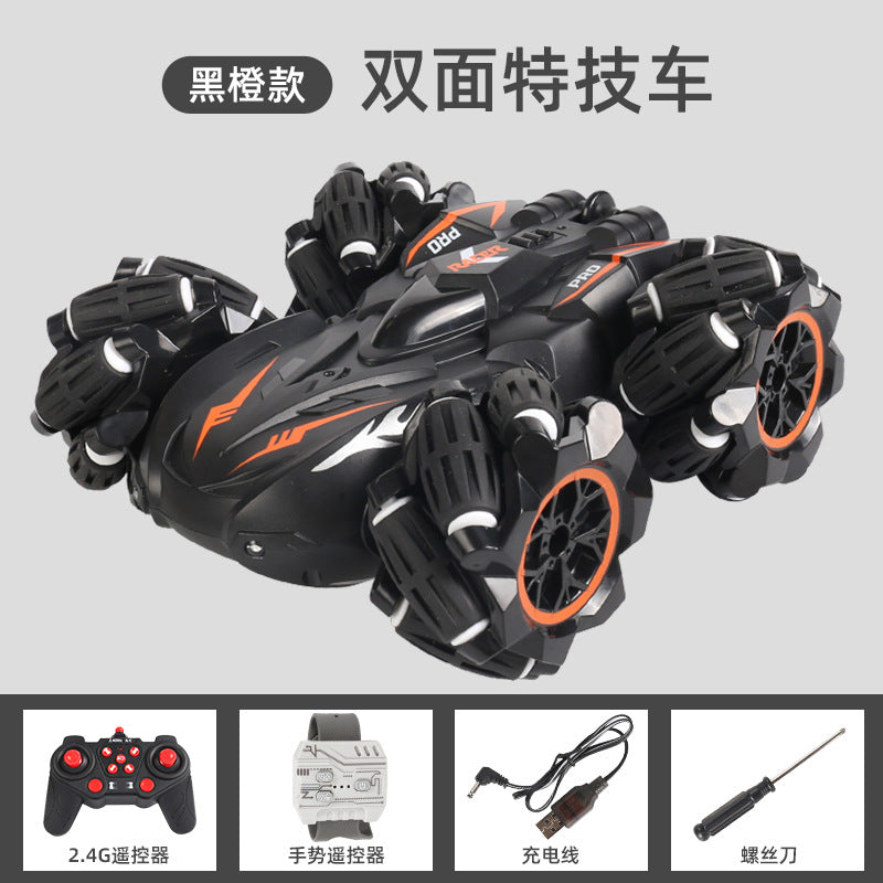 Double-Sided Stunt Drift Light Remote Control Car, Children's 4WD Off-Road Vehicle, 2.4G Remote Control Electric Stunt Toy