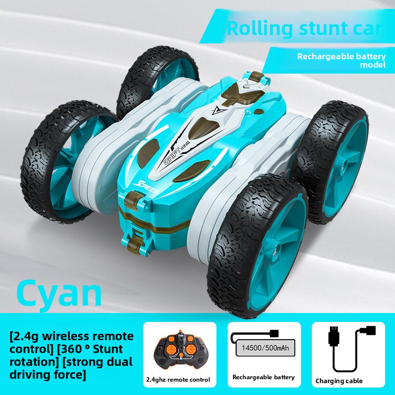 Double-Sided Stunt Drift Light Remote Control Car, Children's 4WD Off-Road Vehicle, 2.4G Remote Control Electric Stunt Toy