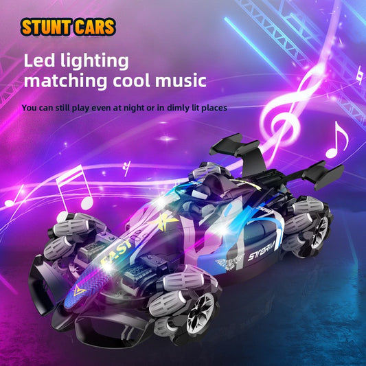 Kids' F1 RC Stunt Car - High-Speed Racing, Drift, Spray, 4WD Climbing Off-Road Vehicle