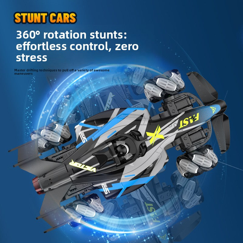 Kids' F1 RC Stunt Car - High-Speed Racing, Drift, Spray, 4WD Climbing Off-Road Vehicle
