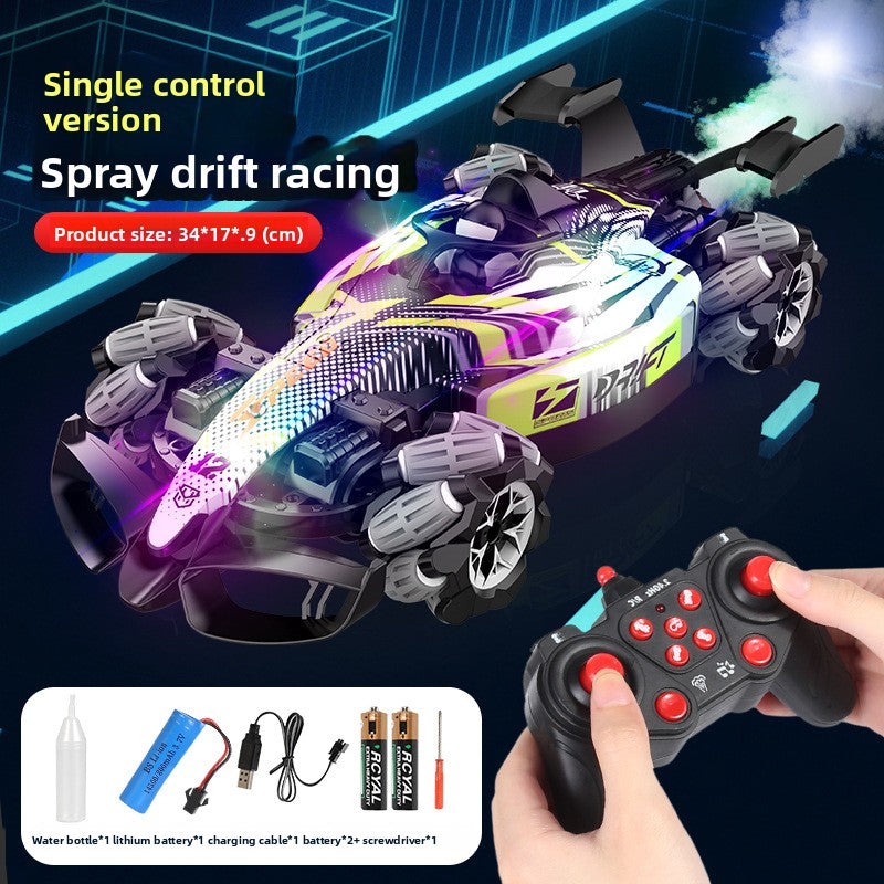 Kids' F1 RC Stunt Car - High-Speed Racing, Drift, Spray, 4WD Climbing Off-Road Vehicle