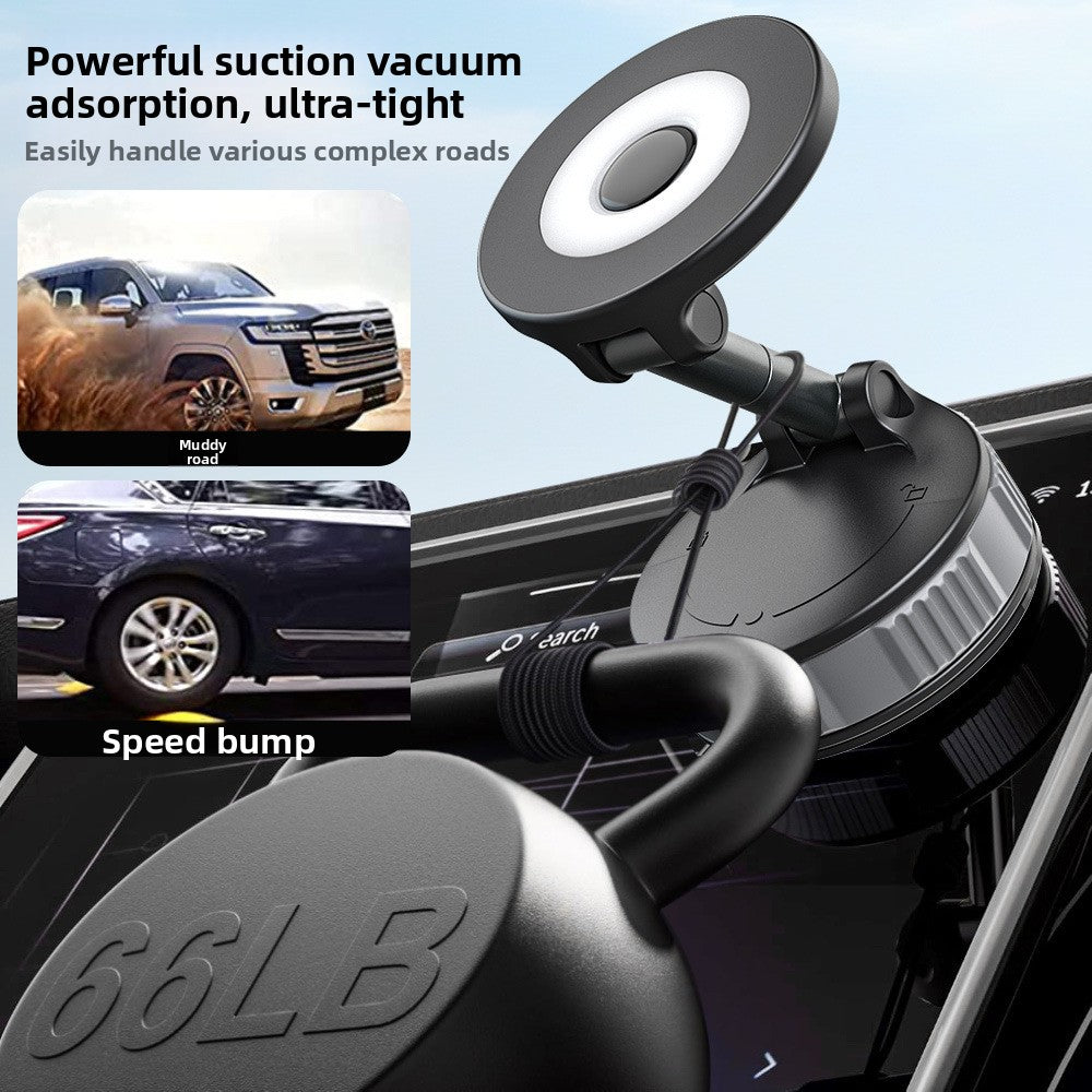 2025 New 360° Rotating Magnetic Car Phone Holder with Foldable Vacuum Suction
