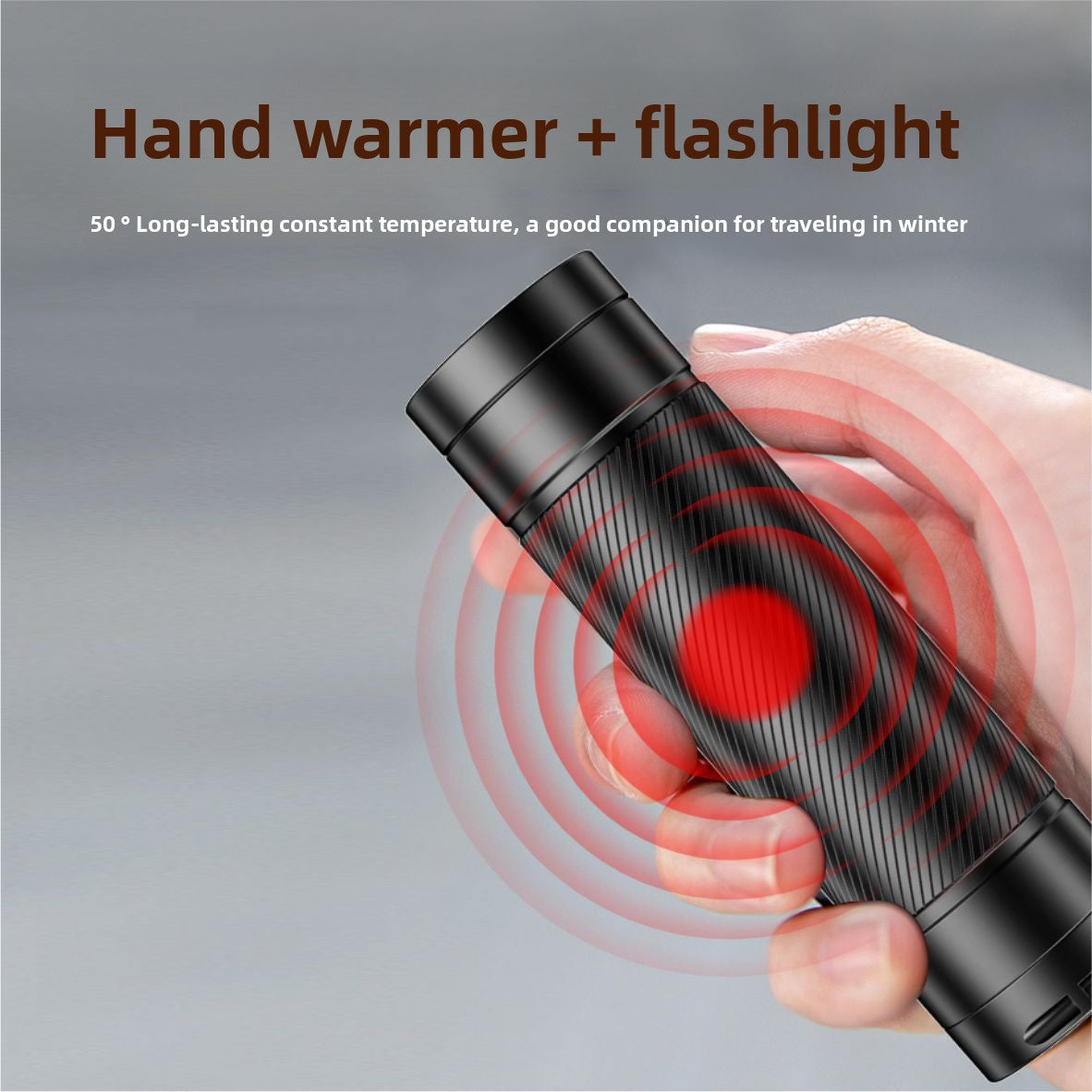 2-in-1 Flashlight & Hand Warmer - An ultra-bright, long-lasting, and portable outdoor light with a built-in heating function