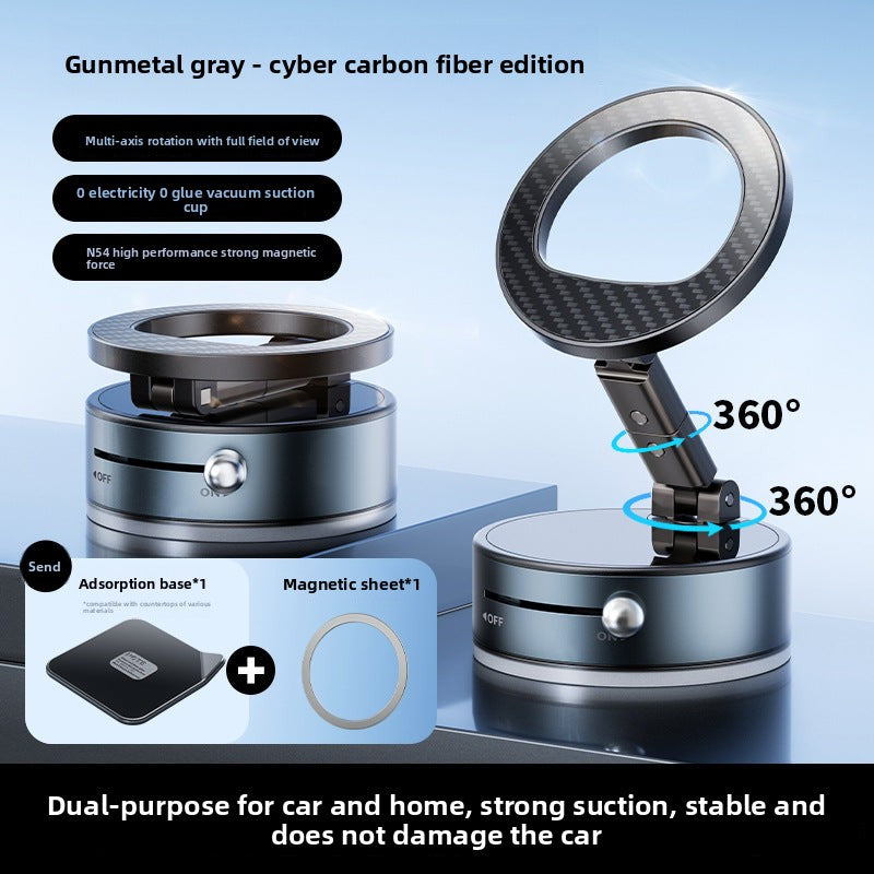 Vacuum magnetic suction stand multi-angle 360 rotation folding car navigation stand desktop phone stand multifunctional