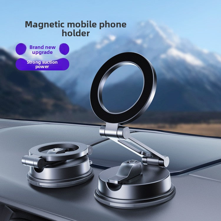 New Suction Cup Magnetic Phone Holder for Car, Universal Multi-functional Dashboard Mount for Center Console Navigation