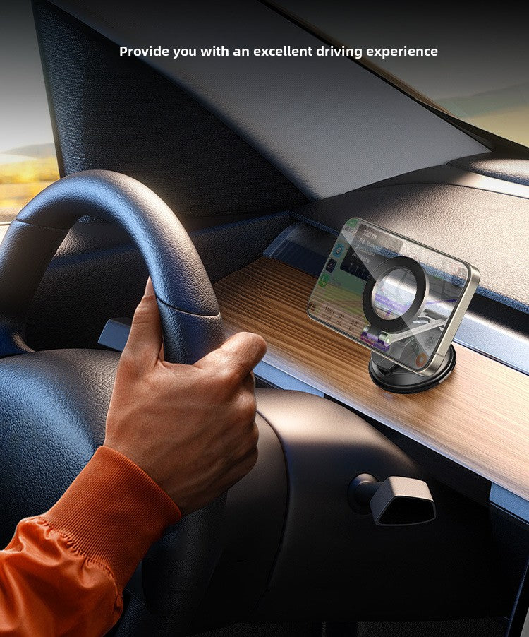 New Suction Cup Magnetic Phone Holder for Car, Universal Multi-functional Dashboard Mount for Center Console Navigation