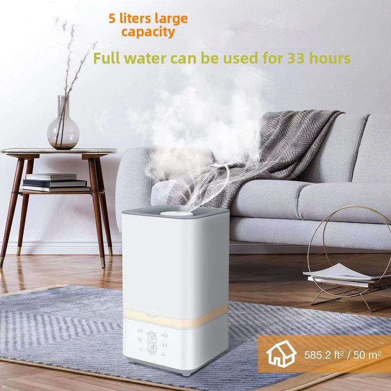 Customized humidifier with large mist output, high capacity, constant humidity, warm mist, ultrasonic technology, and UV sterilization