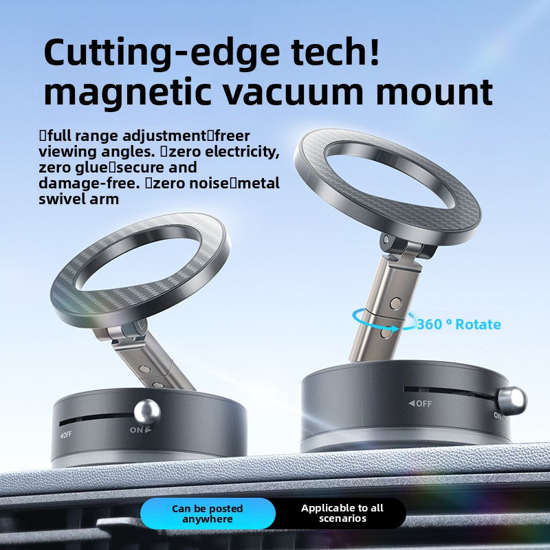 Vacuum magnetic suction stand multi-angle 360 rotation folding car navigation stand desktop phone stand multifunctional
