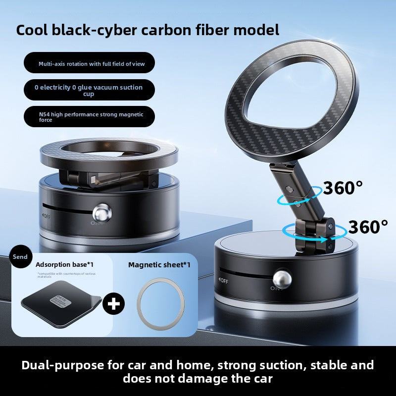Vacuum magnetic suction stand multi-angle 360 rotation folding car navigation stand desktop phone stand multifunctional