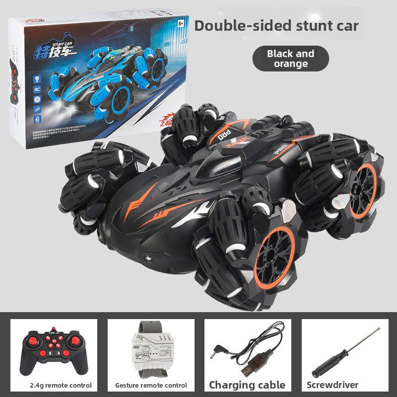 Double-Sided Stunt Drift Light Remote Control Car, Children's 4WD Off-Road Vehicle, 2.4G Remote Control Electric Stunt Toy