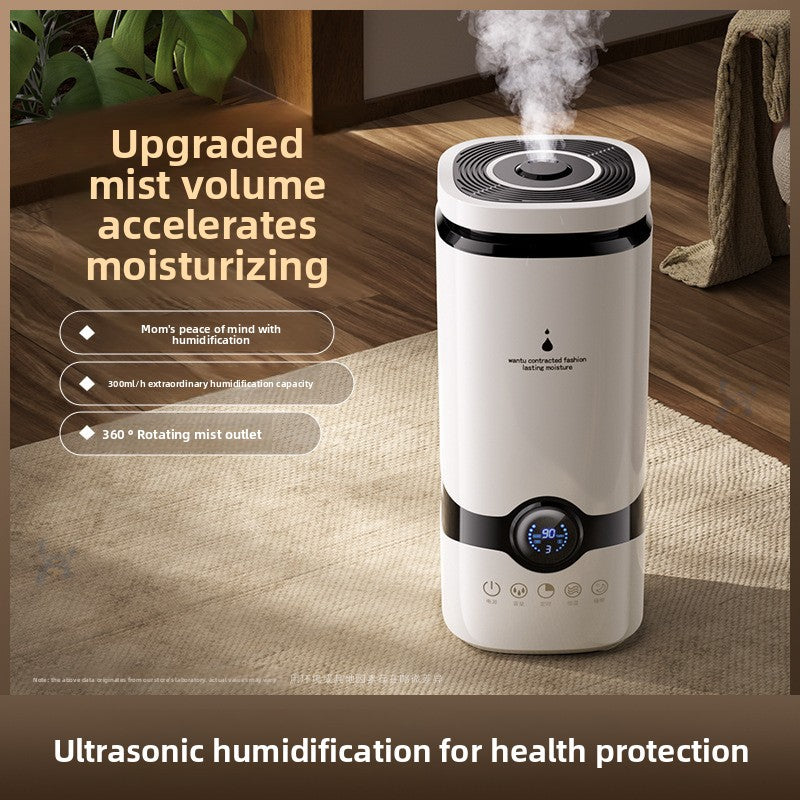 Top-fill air humidifier, 4-liter desktop humidifier for home use, quiet for bedrooms, air-conditioned rooms, and office aroma diffuser