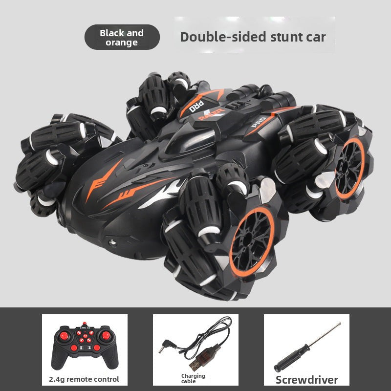 Double-Sided Stunt Drift Light Remote Control Car, Children's 4WD Off-Road Vehicle, 2.4G Remote Control Electric Stunt Toy