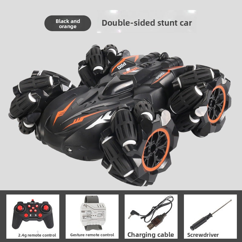 Double-Sided Stunt Drift Light Remote Control Car, Children's 4WD Off-Road Vehicle, 2.4G Remote Control Electric Stunt Toy
